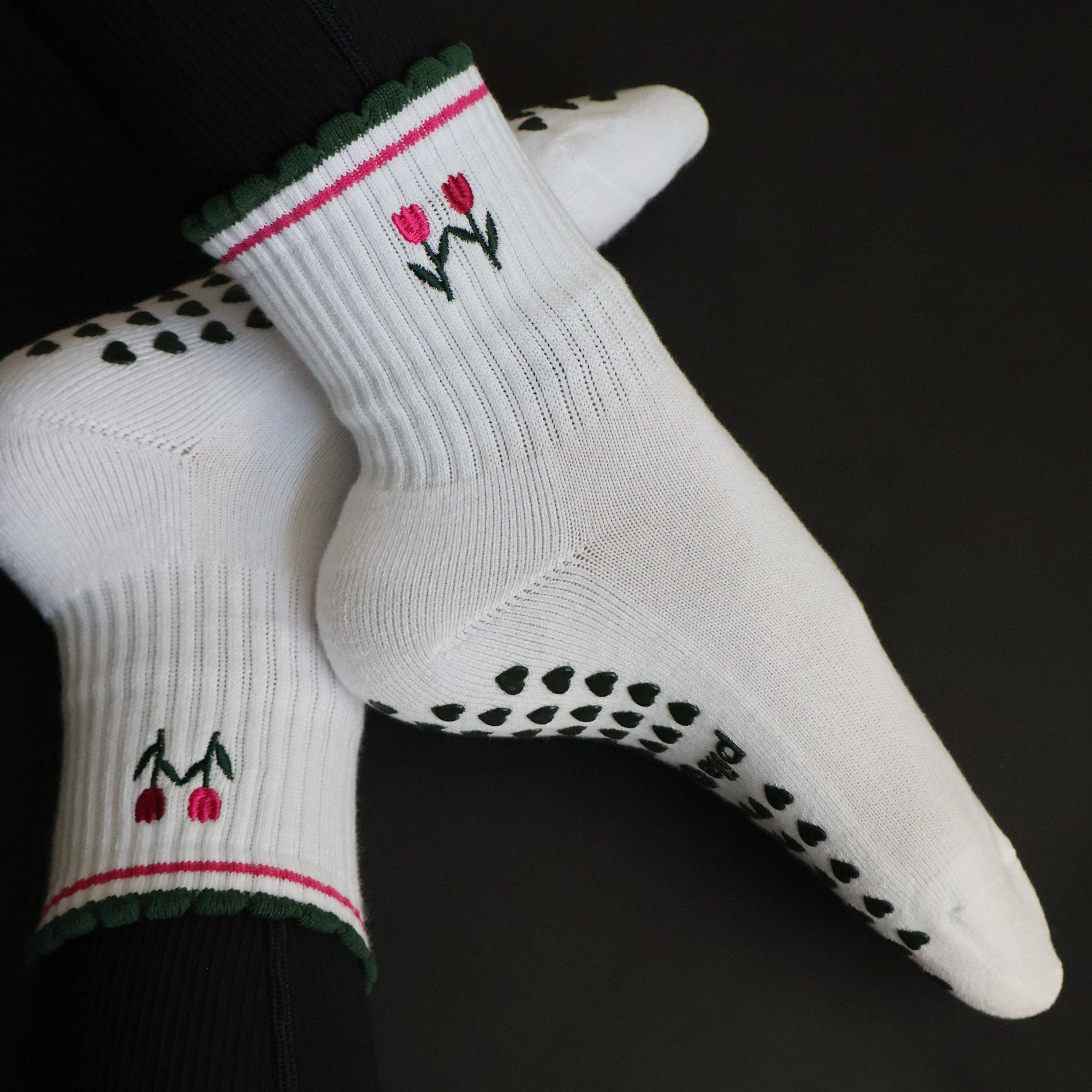 Les Fleurs Grip Socks