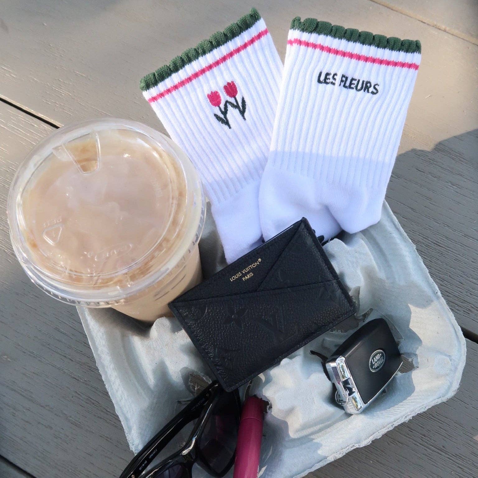 Les Fleurs Grip Socks