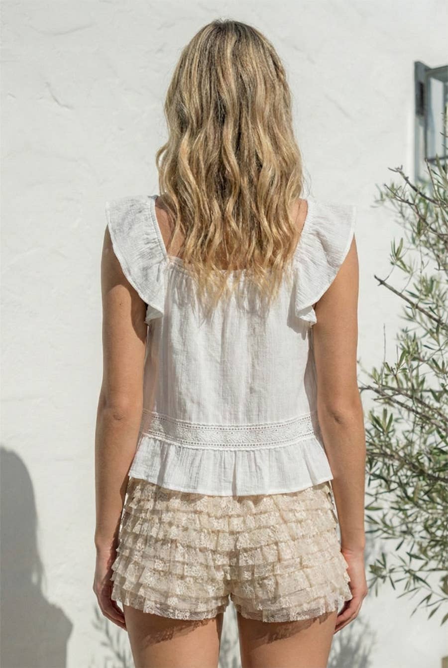 Ruffle Sleeve Top