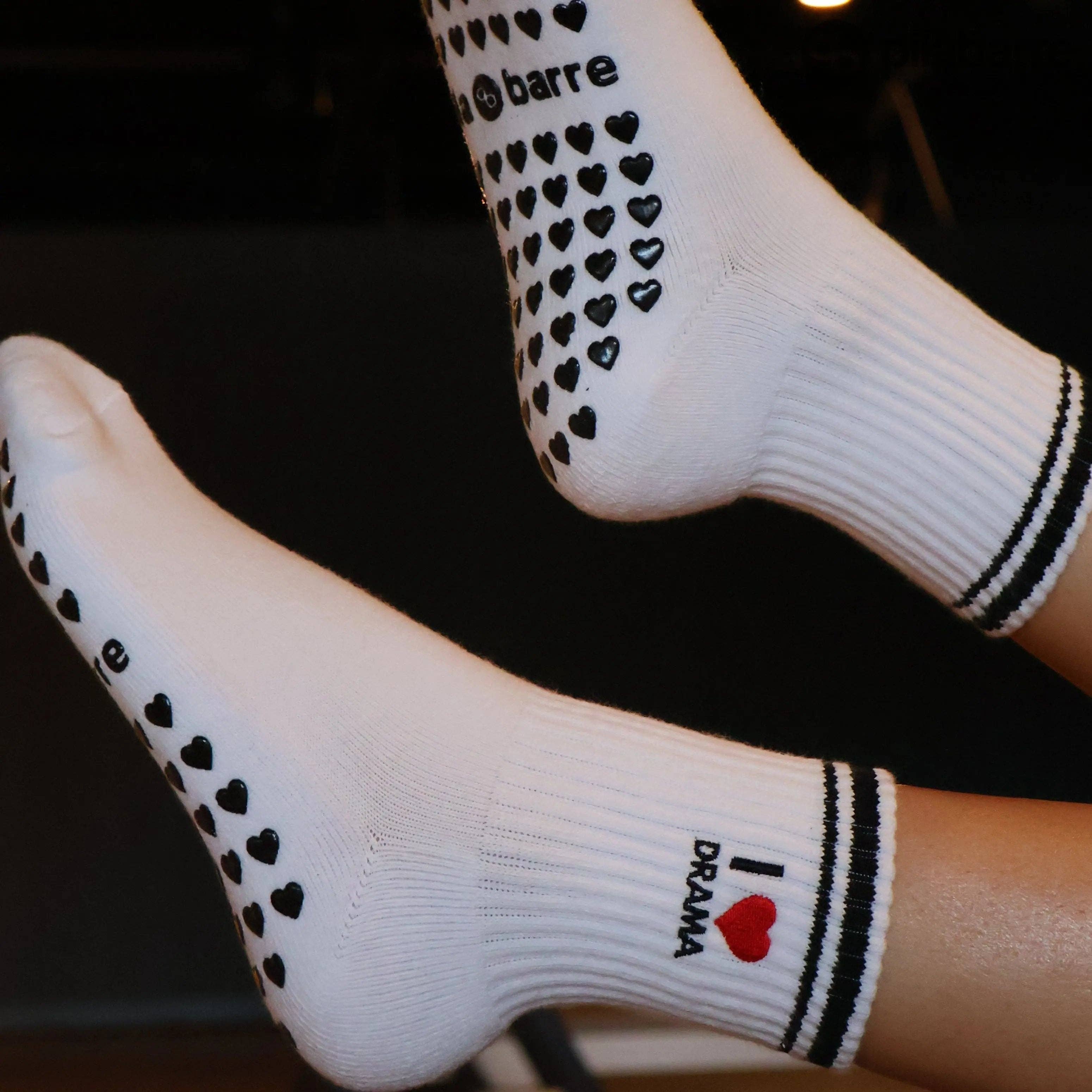 I LOVE DRAMA Grip Socks