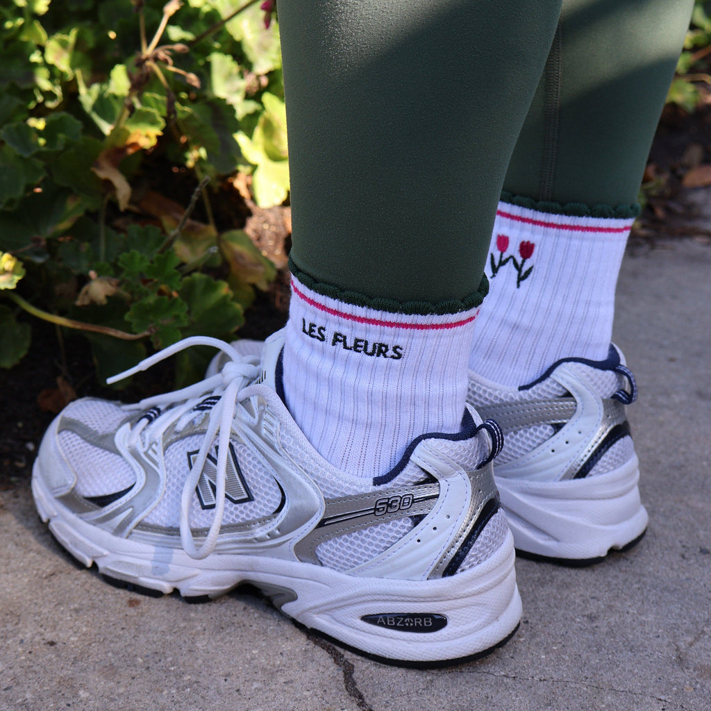 Les Fleurs Grip Socks