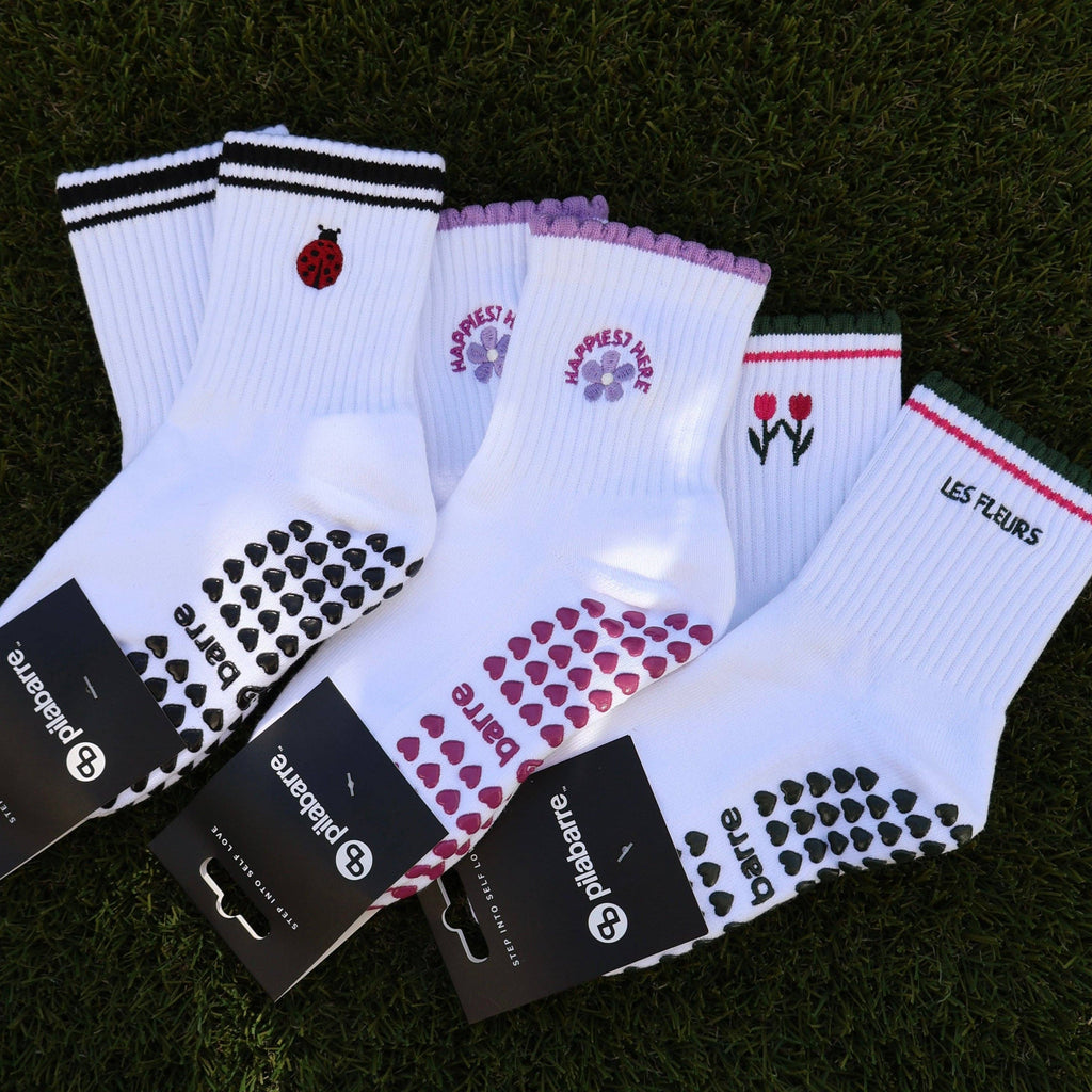 Les Fleurs Grip Socks