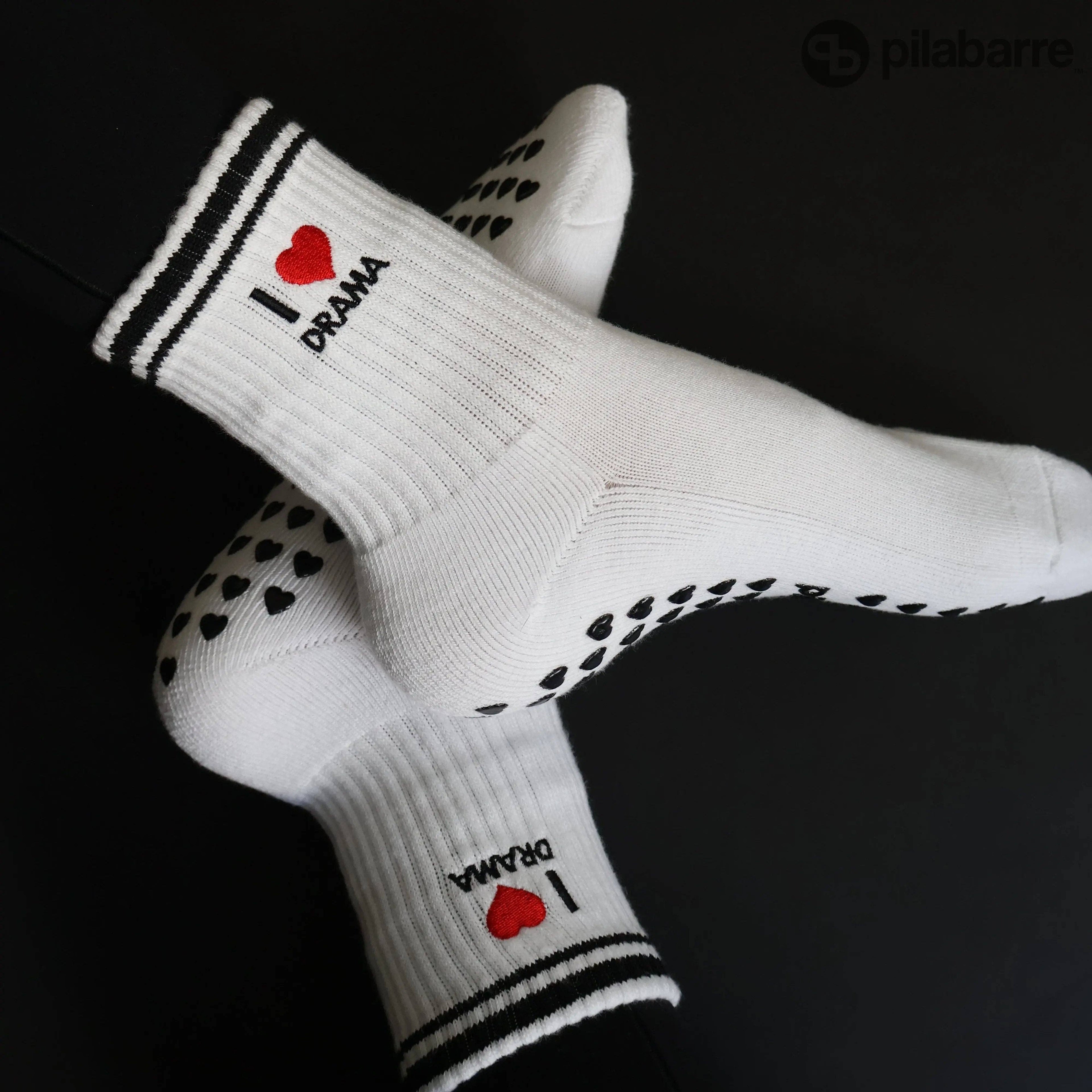 I LOVE DRAMA Grip Socks