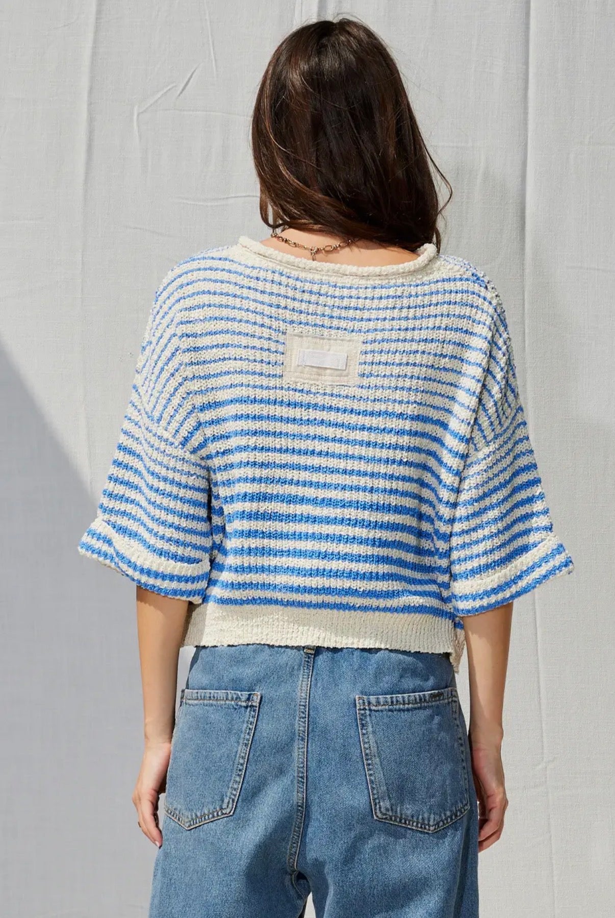 Lightweight Striped Slouchy Sweater