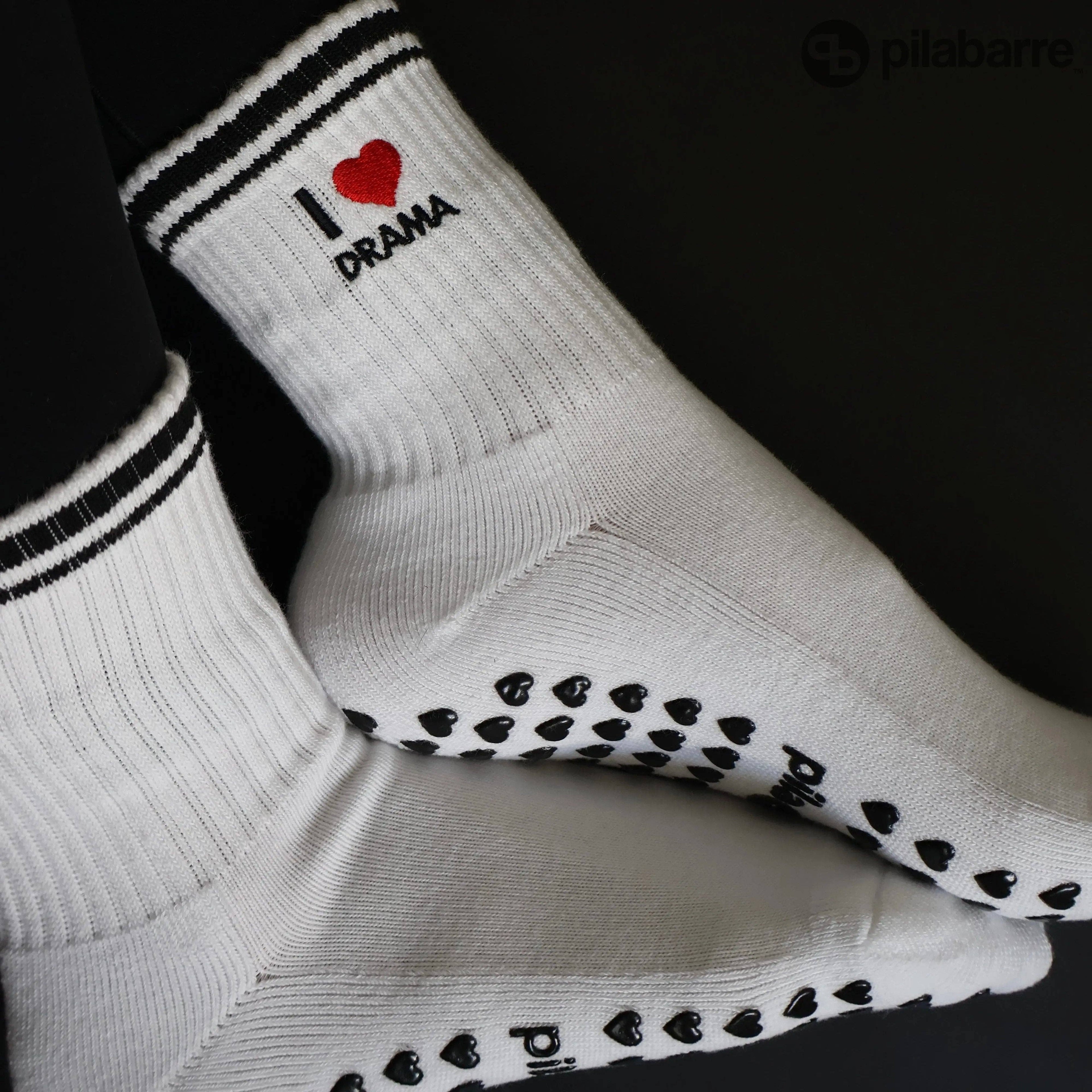 I LOVE DRAMA Grip Socks